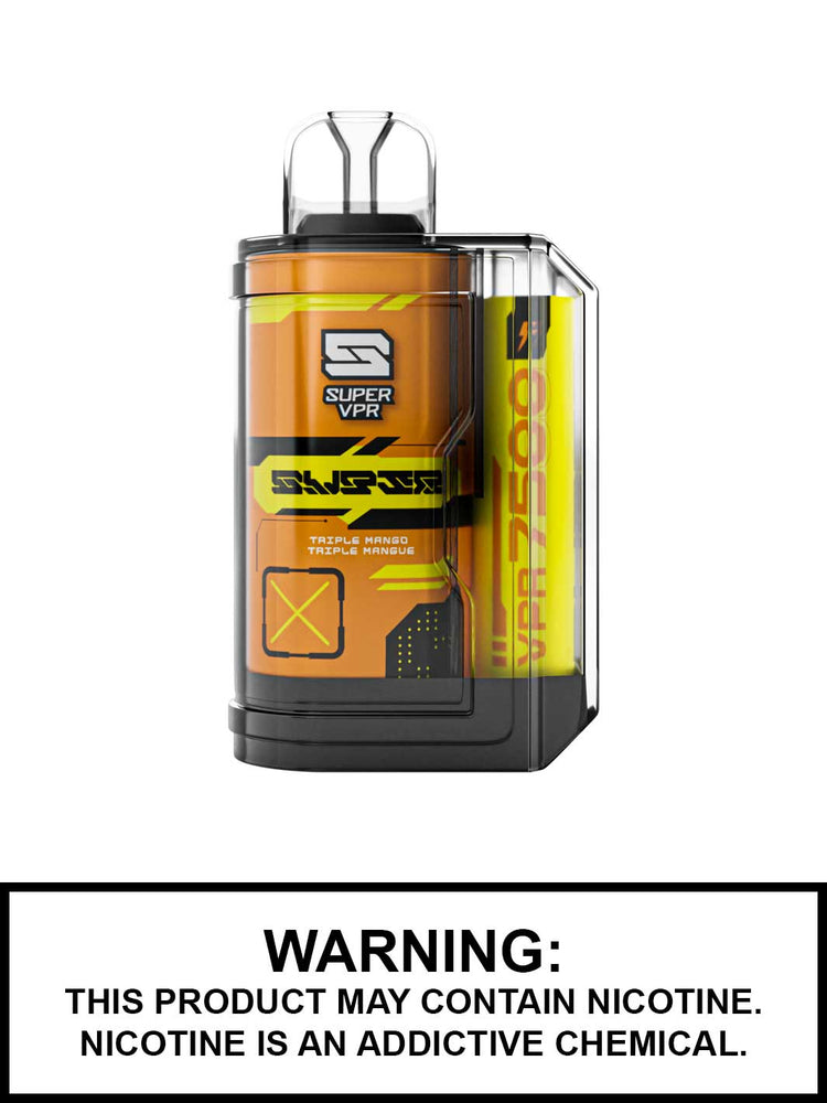 Triple Mango Super VPR 7500 disposable vape, VPR 7500, Super VPR disposable vapes, Vape360 Canada