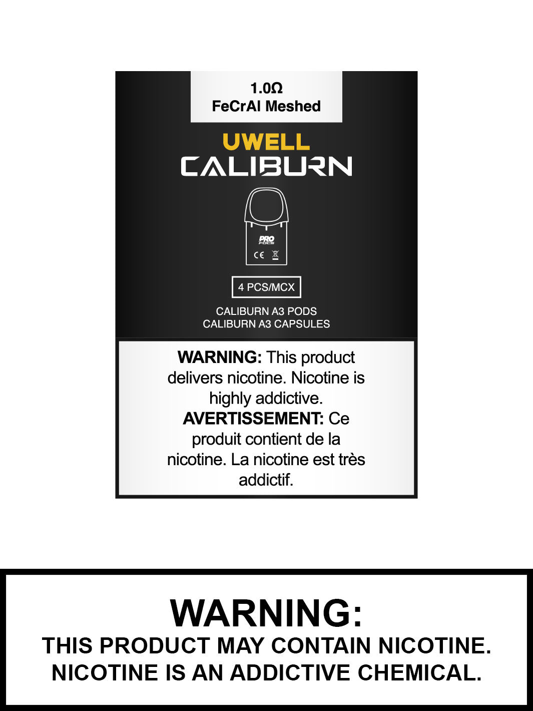 Uwell Caliburn A3 Replacement Pods, Uwell Vape, Vape360 Canada