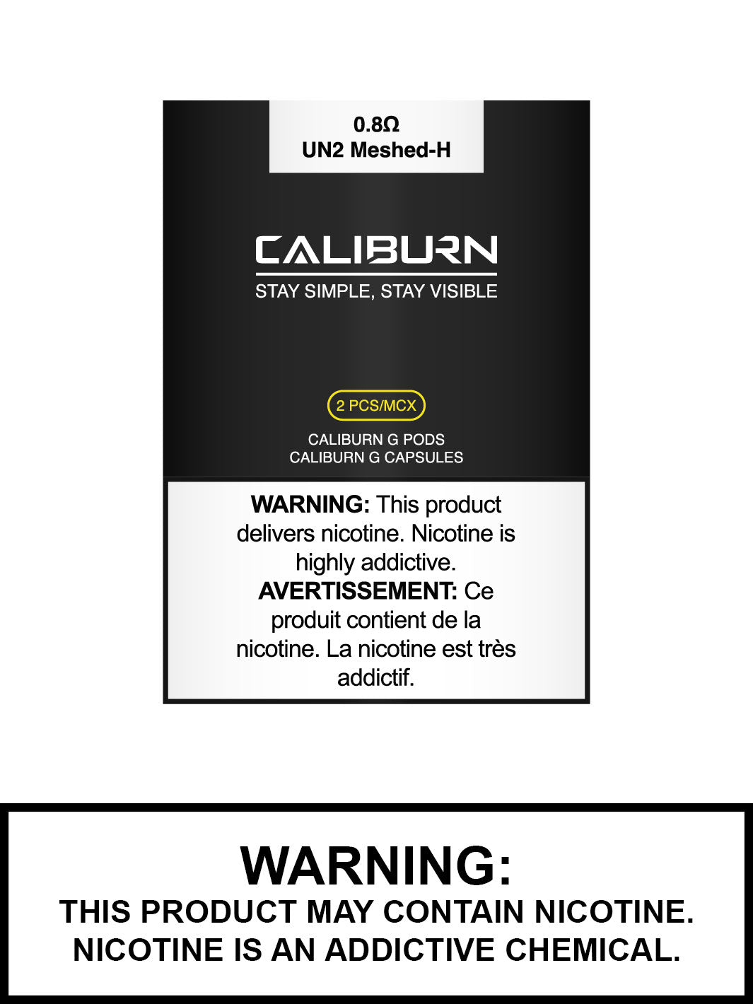 Lot de 2 dosettes de rechange UWELL Caliburn G Lot de 2 dosettes de rechange UWELL Caliburn G