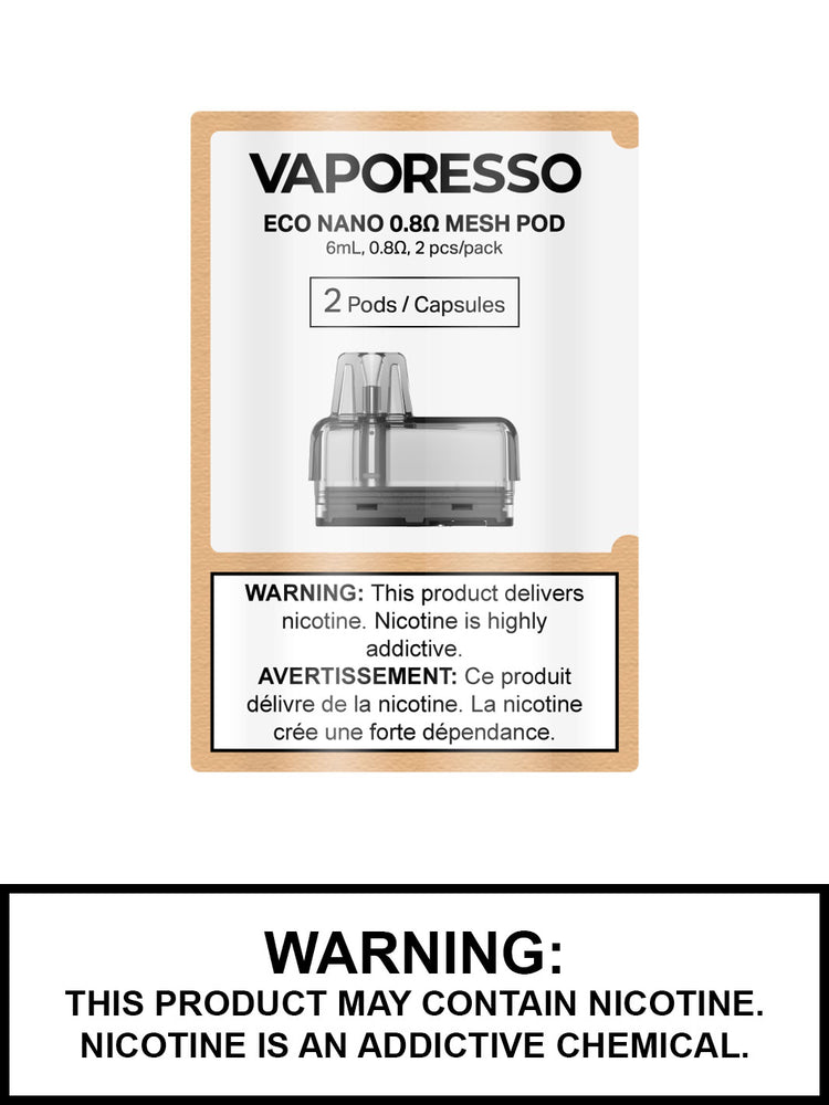 Vaporesso Eco Nano Mesh Pods, Vaporesso Replacement Pods, Vape360 Canada