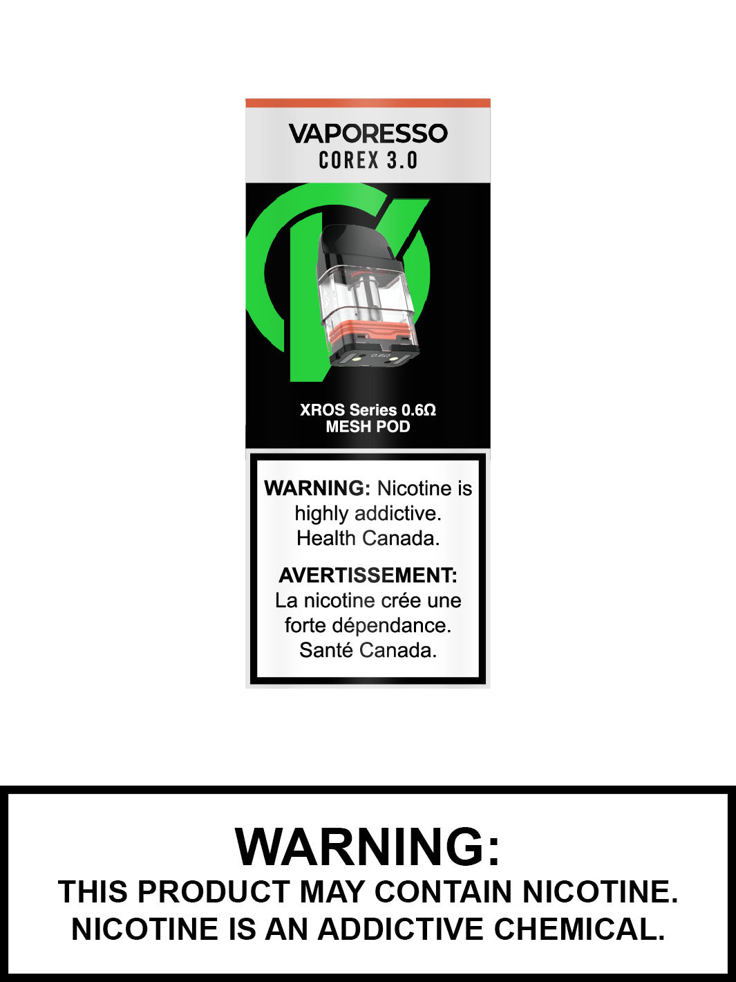 Vaporesso XROS Mesh Pods, COREX 3.0, Vaporesso XROS, Vape360 Canada