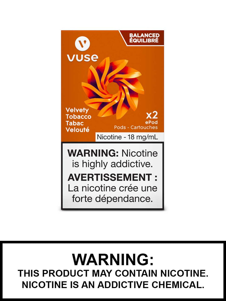 Velvety Tobacco Balanced Vuse ePod 2 Pods, Vuse Vape Canada, Vape360