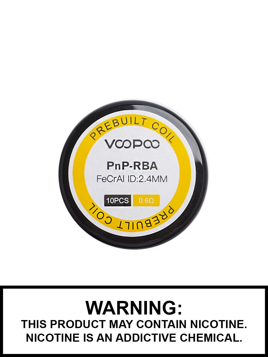 Voopoo PnP RBA Pre-Built Replacement Coil, 0.6ohm FeCrAl, Vape360 Canada