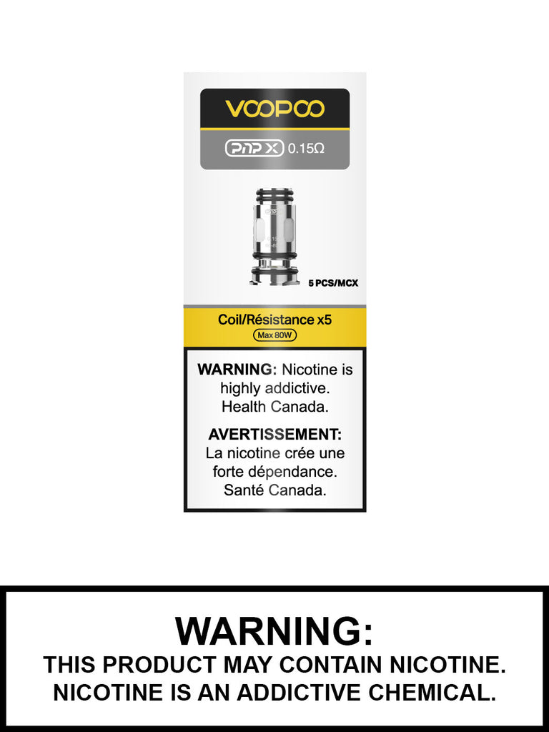 Rsistances de rechange Voopoo PnP X, lot de 5 Rsistances de rechange Voopoo PnP X, lot de 5