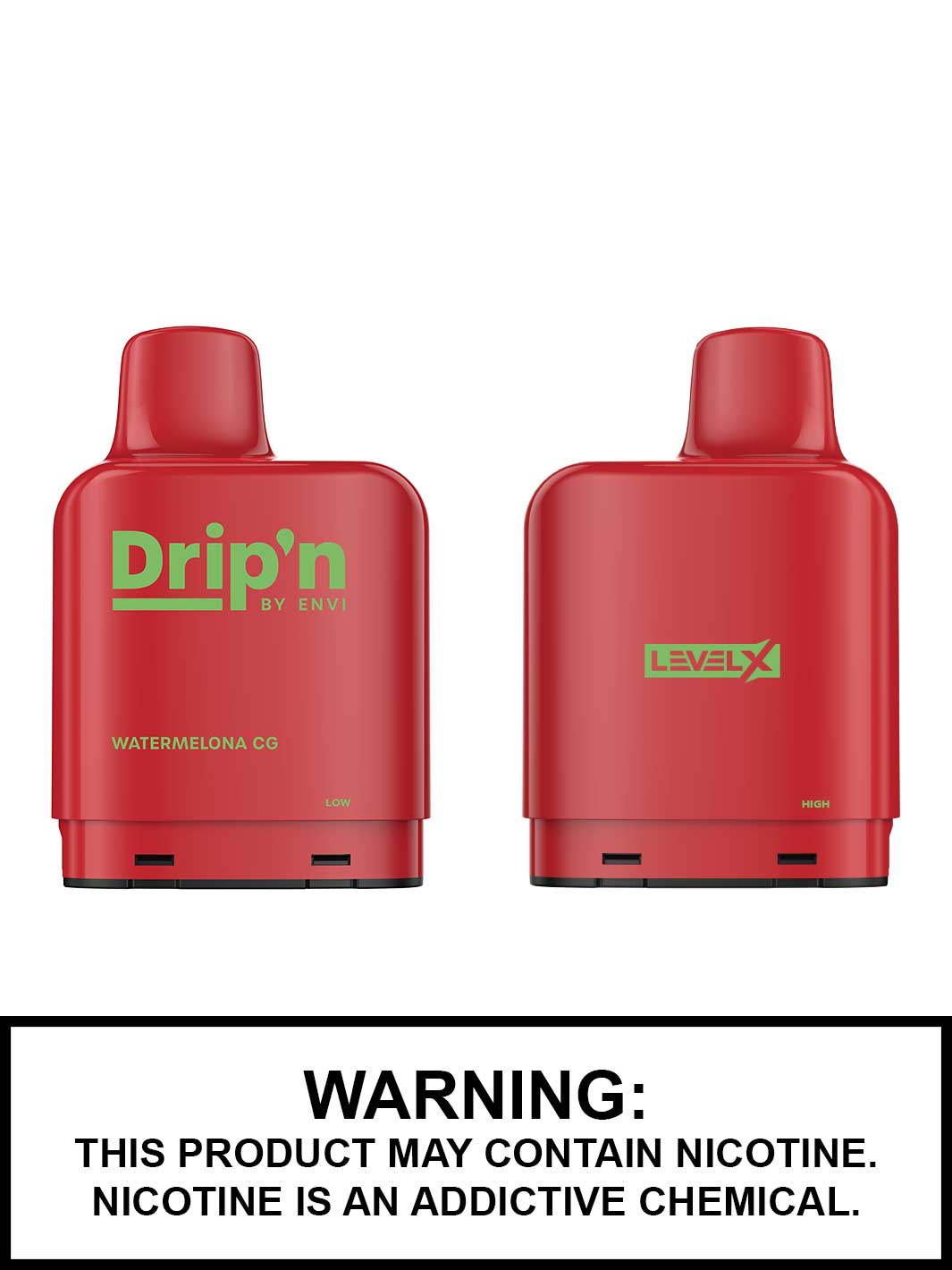 Watermelona CG Drip'n Level X Pods, Drip'n Vape Pods, Vape360 Canada