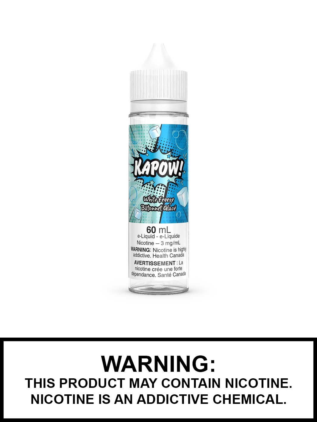 White Freeze Kapow Vape Juice, Kapow, Vape360 Canada