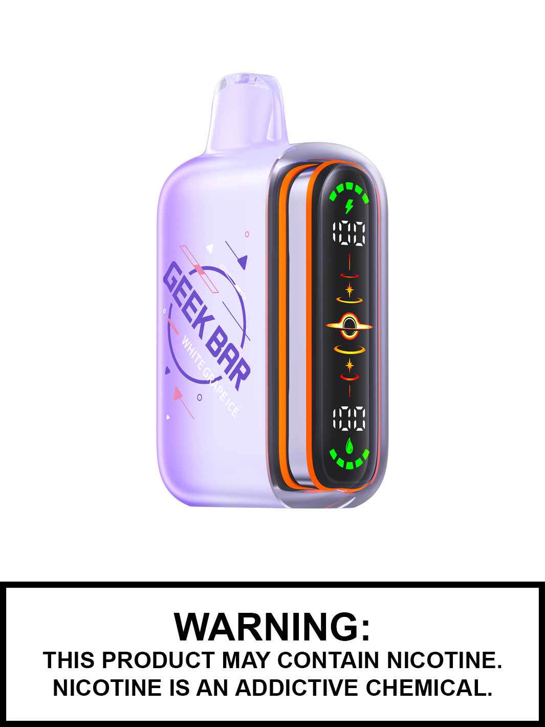 White Grape Ice Geek Bar Pulse 2 80K Disposable Vape, Geekbar Vape Canada