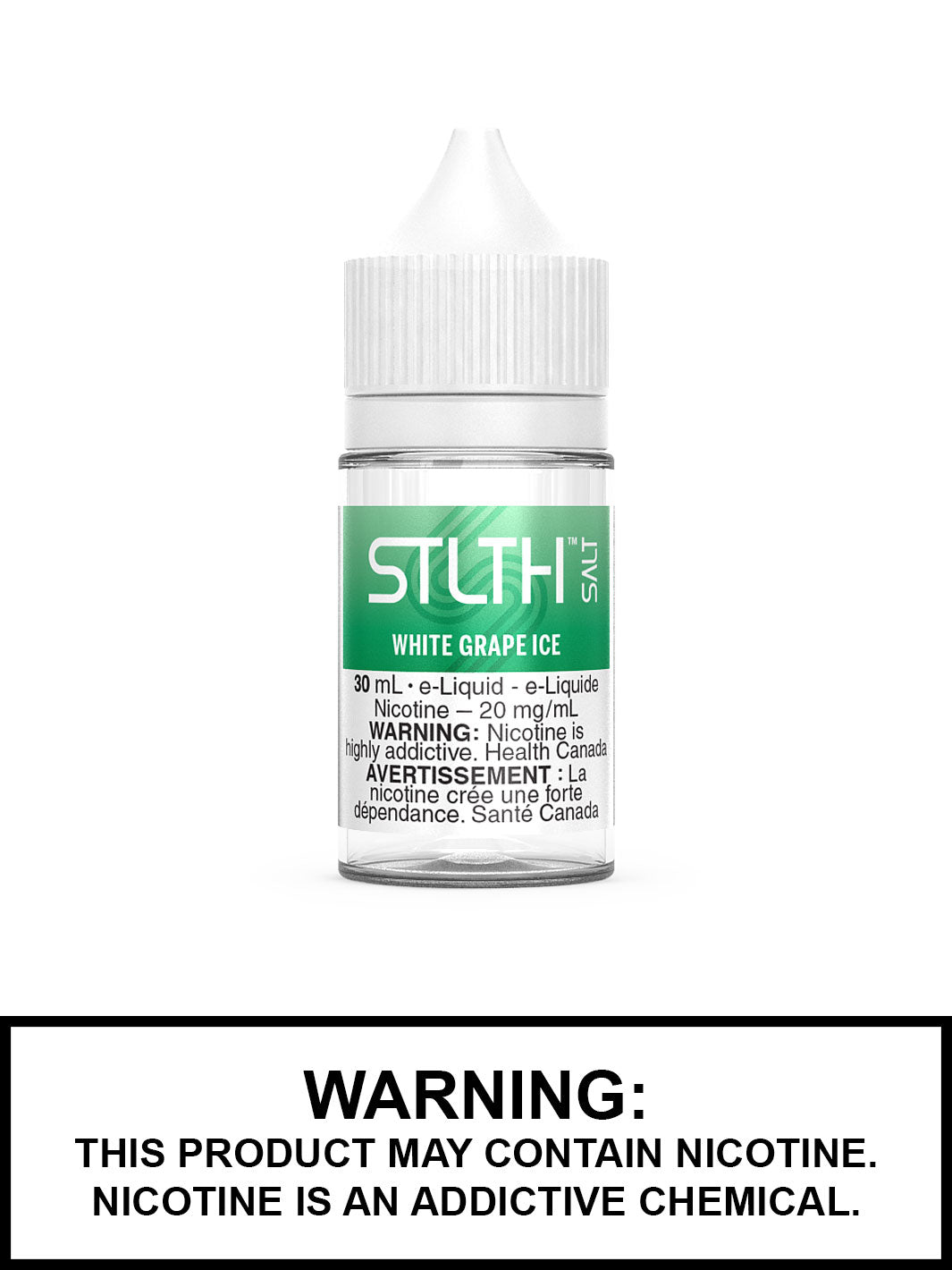 White Grape Ice STLTH Salt Nic Vape Juice by STLTH Vape, Vape360 Canada