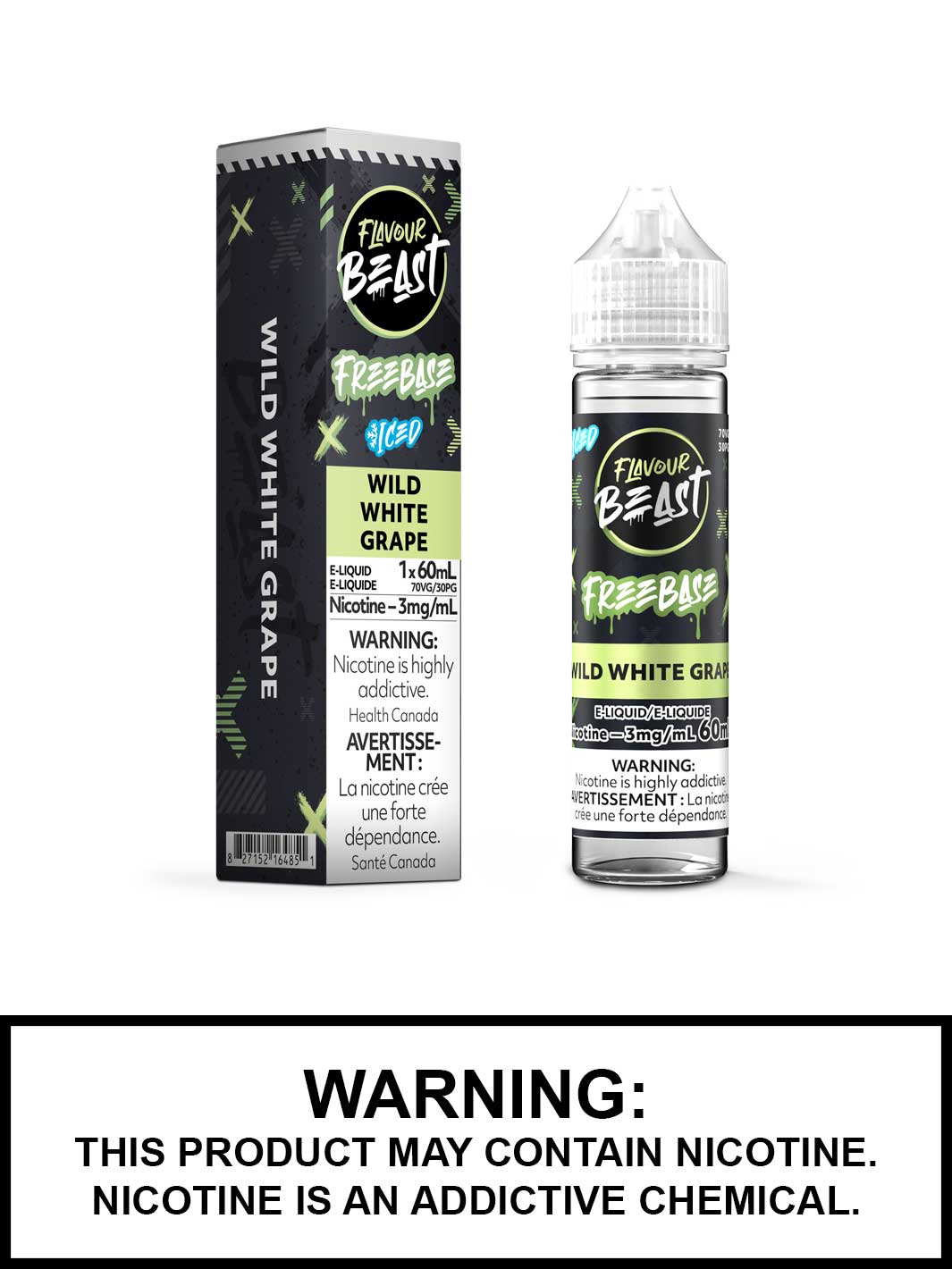 Wild White Grape Iced Flavour Beast Juice, Flavour Beast Flavours, Vape360 Canada