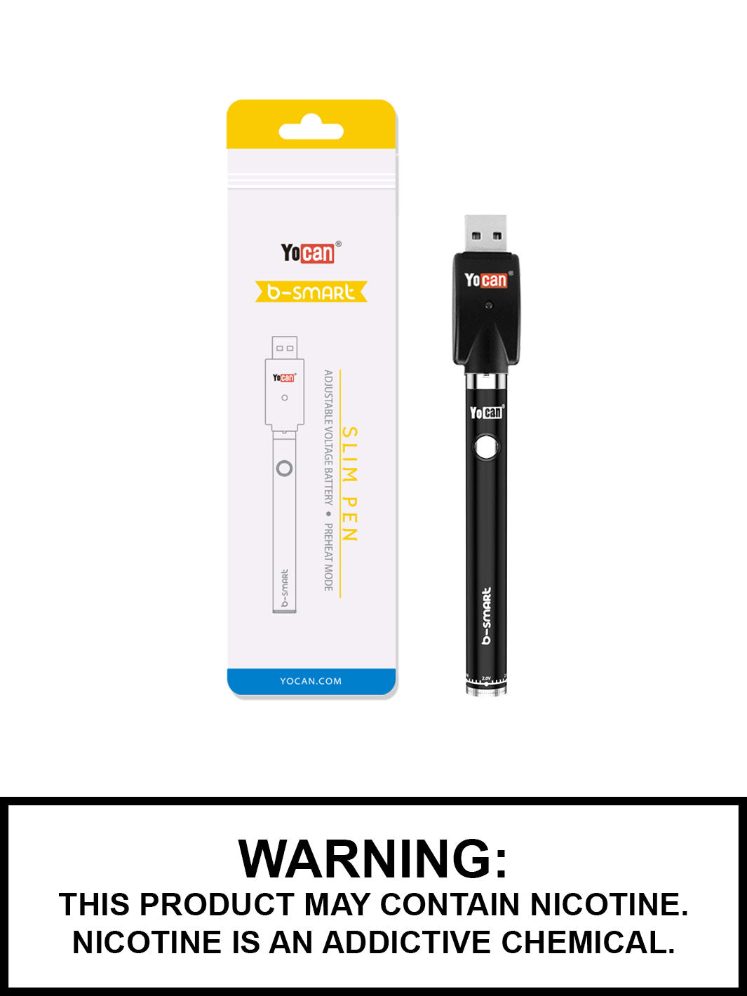 Yocan B Smart Vape Pen Battery, Herbal Vape, Vape360 Canada