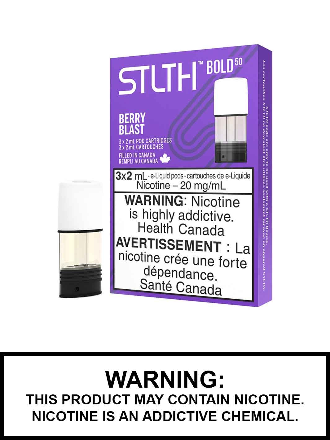 Berry Blast Bold 50 STLTH Pods by STLTH Vape Canada, Berry eJuice, Vape360