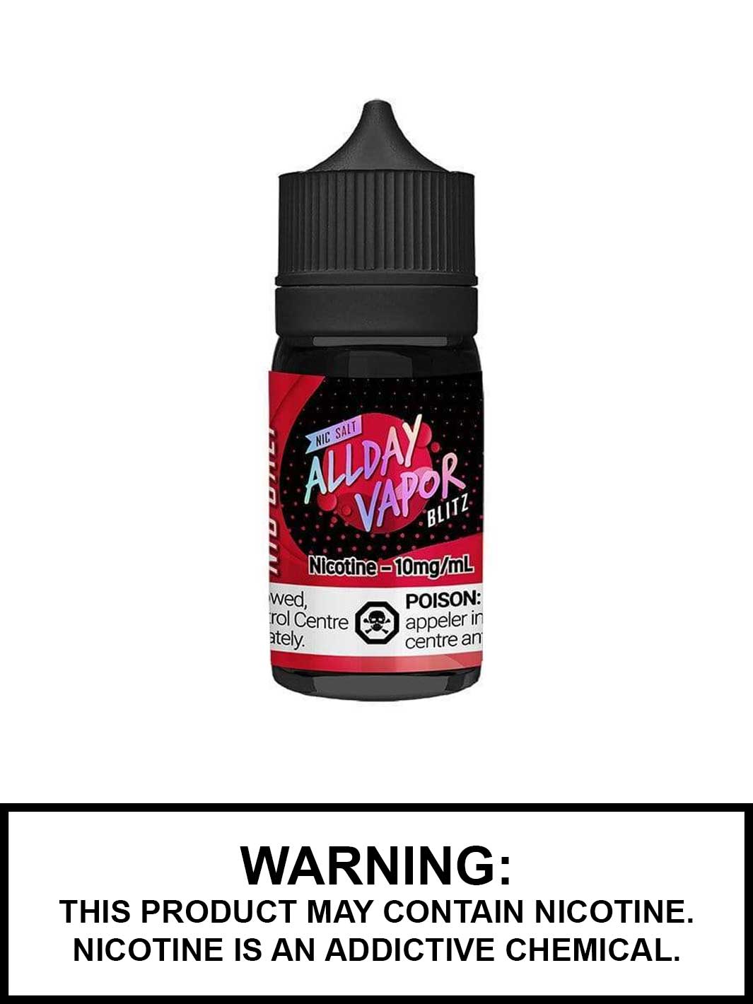 Blitz by All Day Vapor, Watermelon Nic Salt eJuice, Vape360 Canada