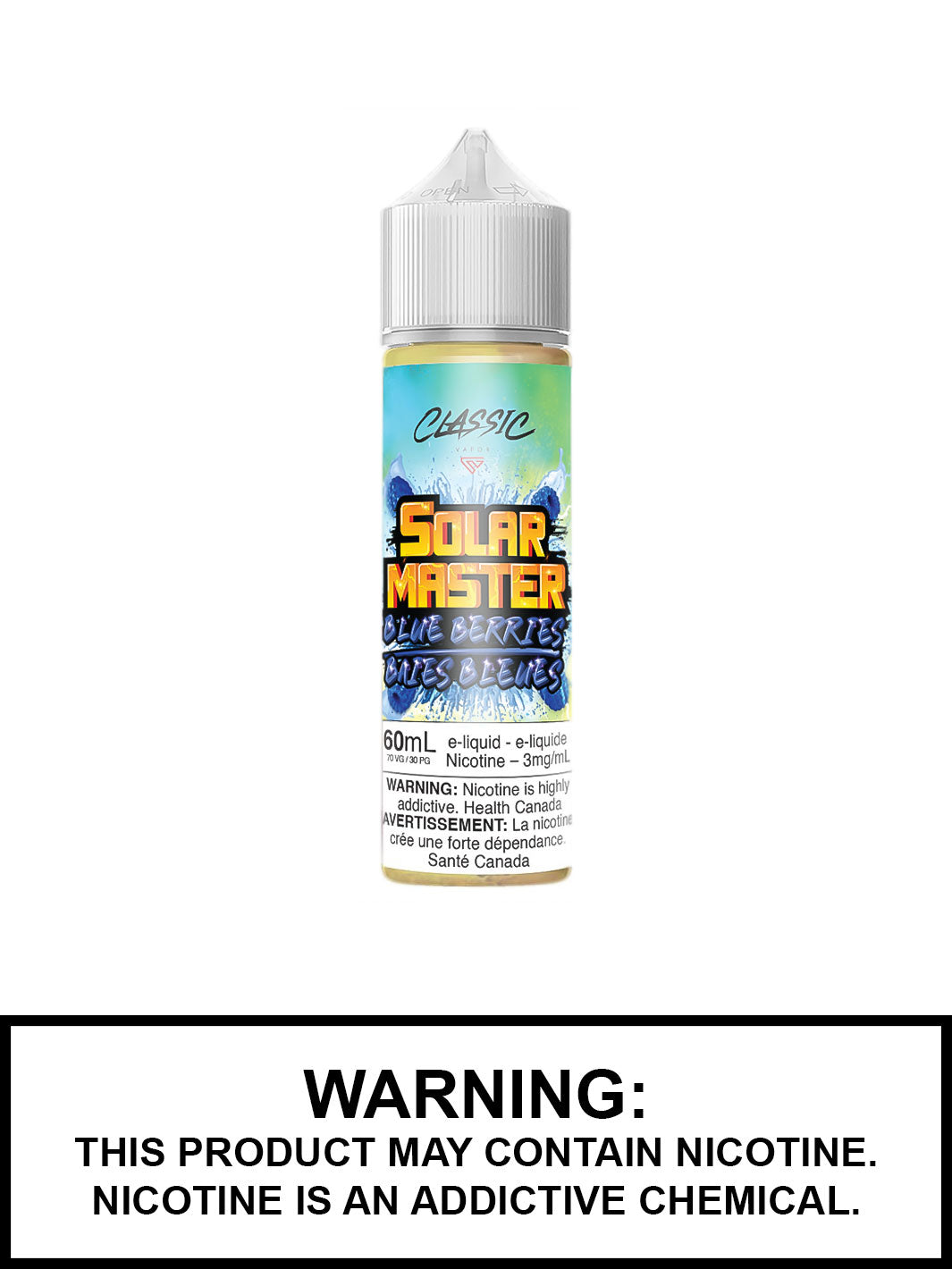 Blue Berries by Solar Master Vape Juice, Blueberry eJuice, Vape360 Canada