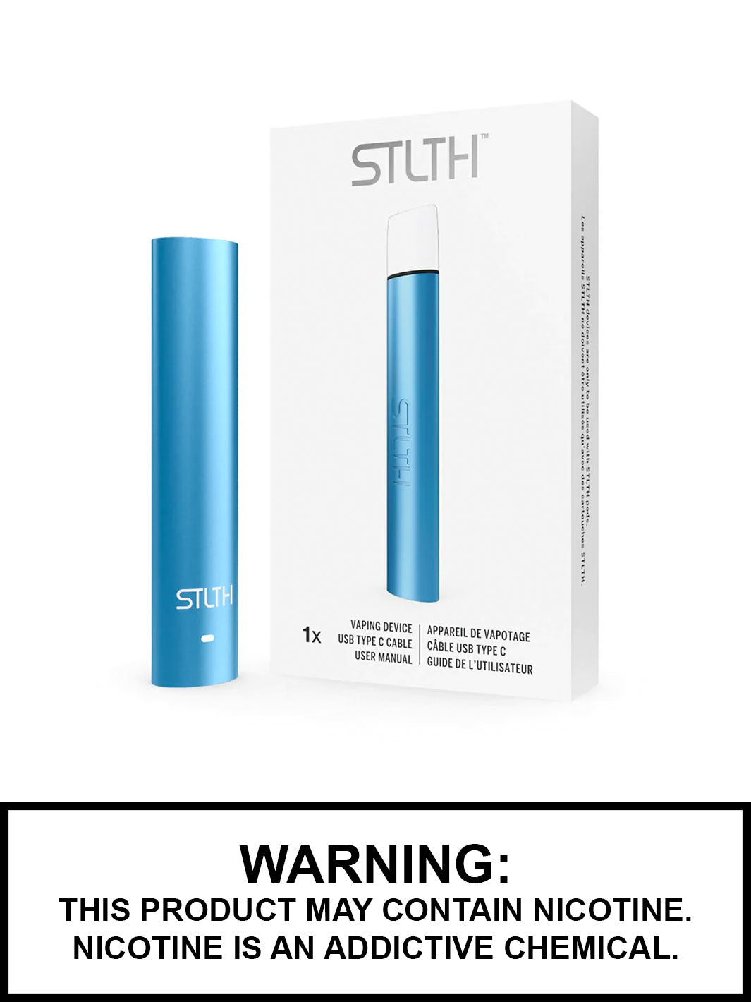 STLTH Type C Device Blue Metal, STLTH Pod System Canada, Vape360