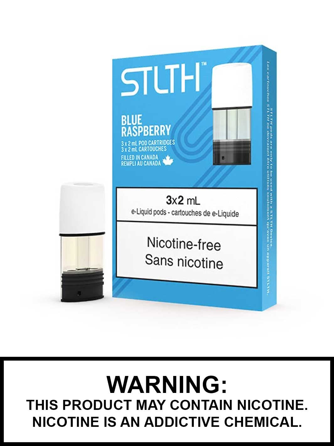 Blue Raspberry STLTH Pod Pack, STLTH Flavours Canada, Vape360