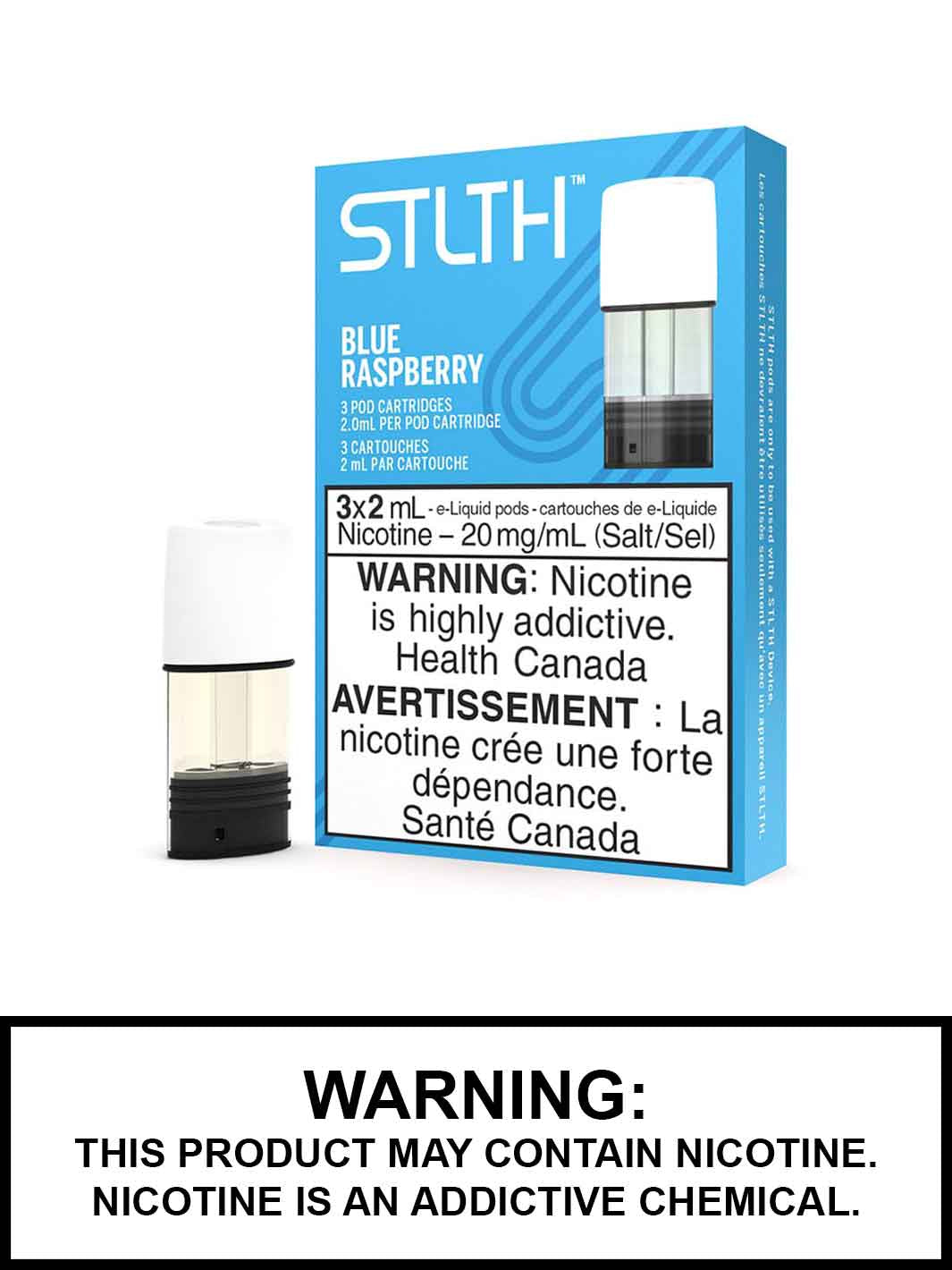 Blue Raspberry STLTH Pod Pack, STLTH Flavours Canada, Vape360