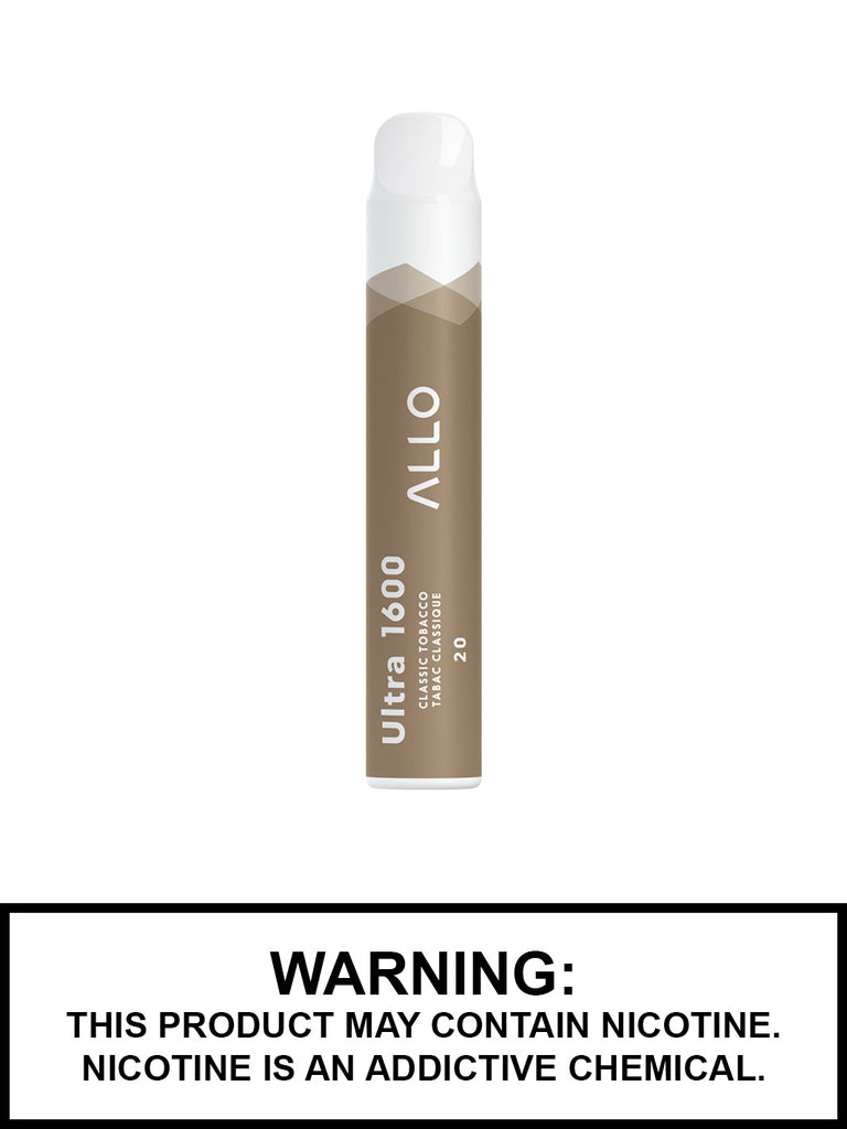 Classic Tobacco Allo Ultra 1600 Disposable Vape Classic Tobacco Allo Ultra 1600 Disposable Vape