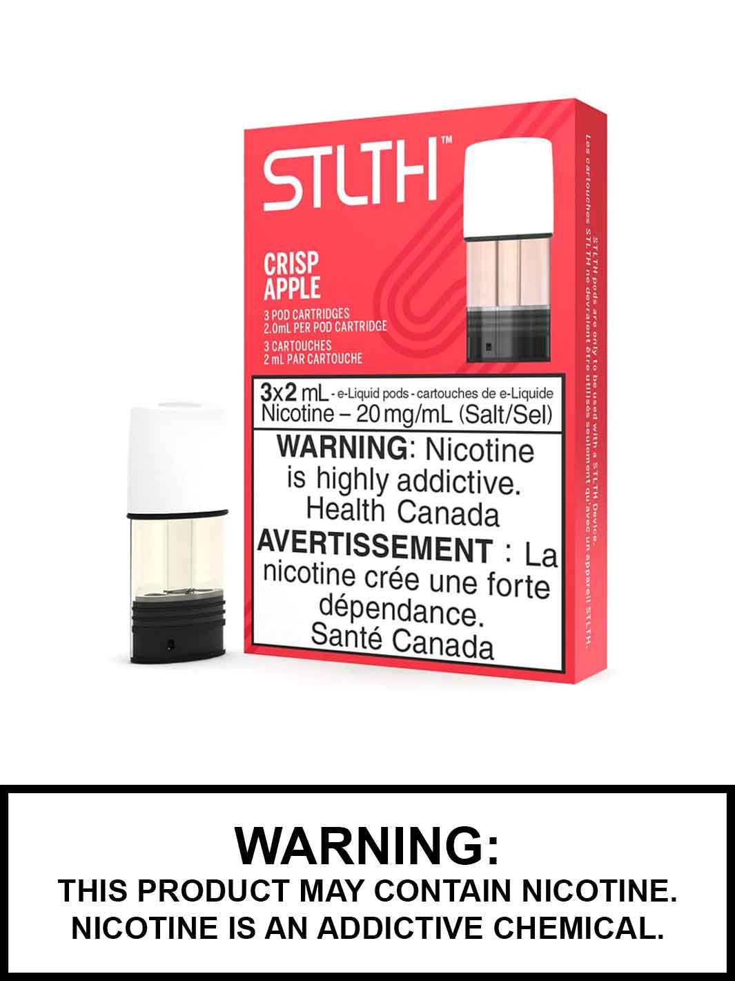 Crisp Apple STLTH Pod Pack, STLTH Flavours Canada, Vape360