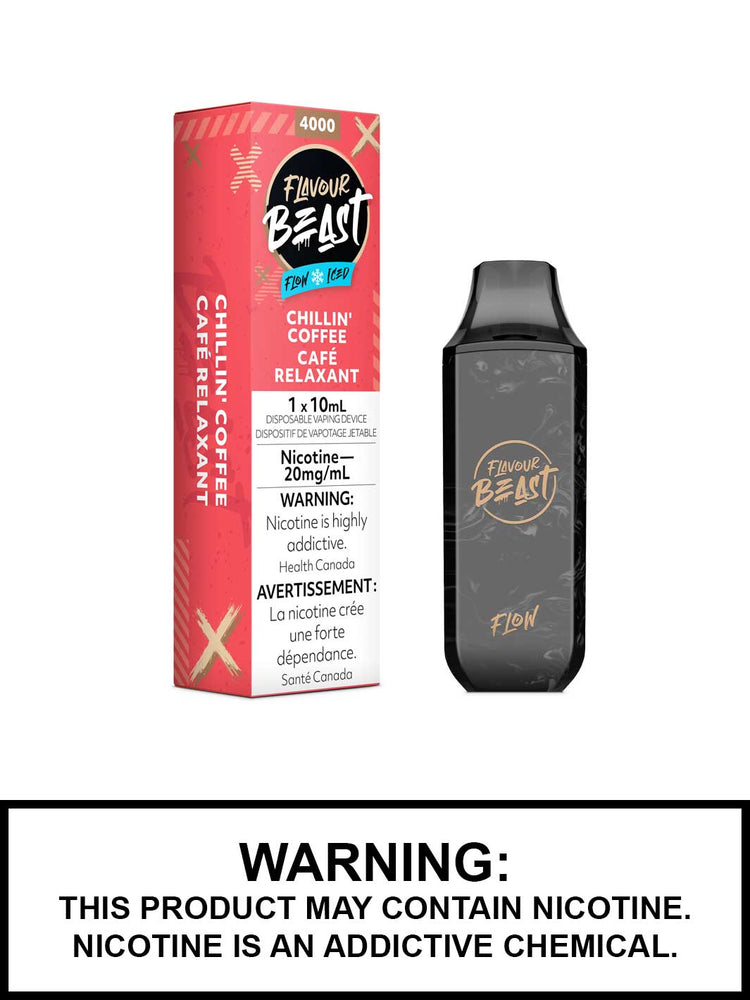 Flavour Beast Flow Disposable Vapes, Chillin' Coffee Vape Juice, Vape360 Canada