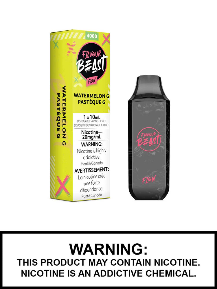 Flavour Beast Flow Disposable Vapes, Watermelon G Vape Juice, Vape360 Canada