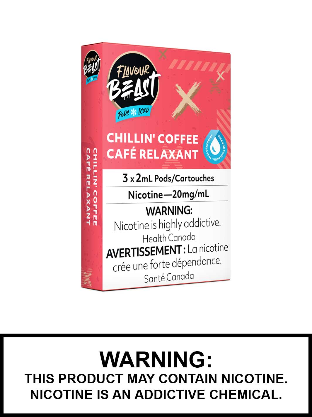 Chillin' Coffee Iced Flavour Beast Pods, STLH Compatible Pods, Vape360 Canada