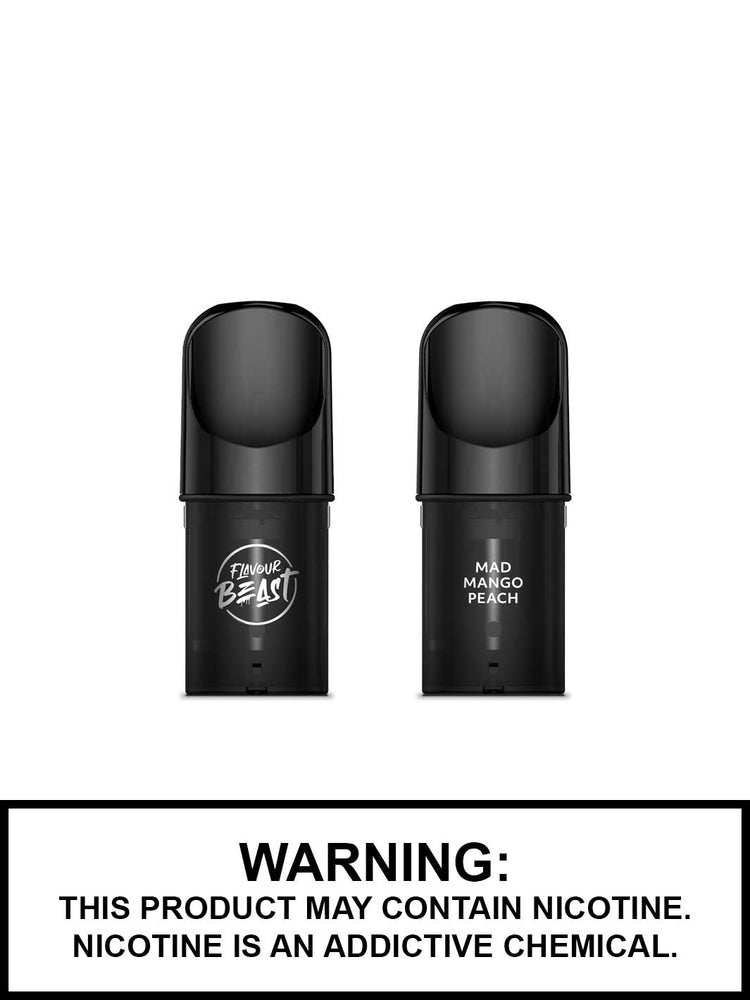 Flavour Beast Allo Pods, Mad Mango Peach Pods, STLTH Compatible Pods, Vape360