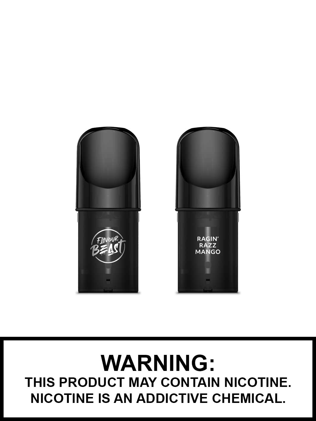 Flavour Beast Allo Pods, Ragin' Razz Mango Iced Pods, STLTH Compatible Pods, Vape360