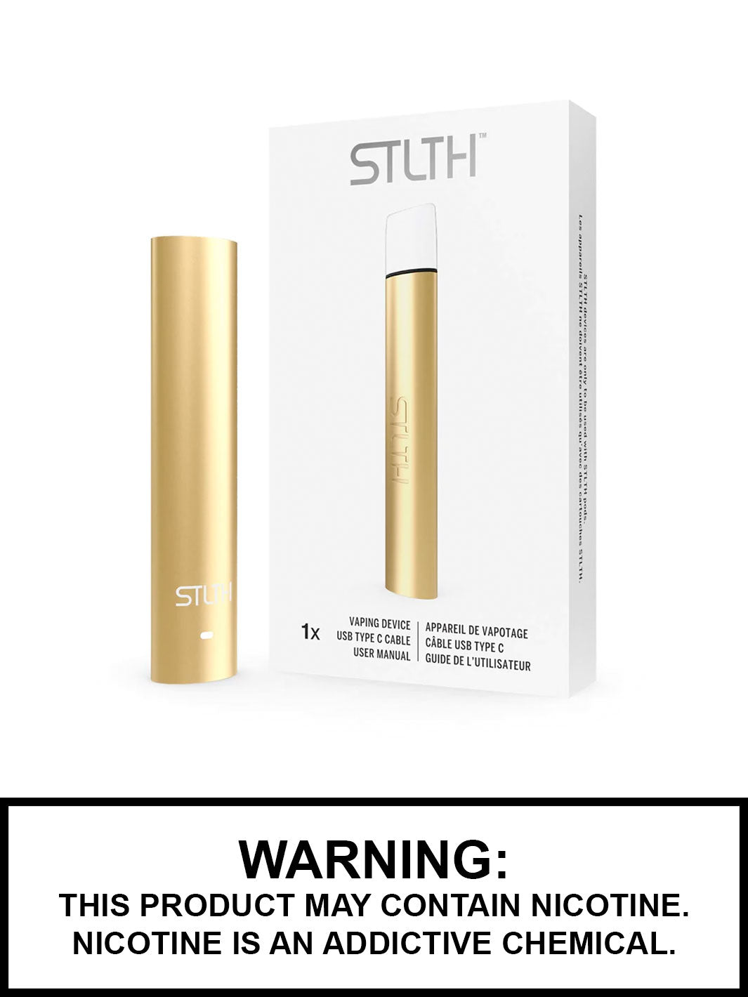 STLTH Type C Device Gold Metal, STLTH Pod System Canada, Vape360