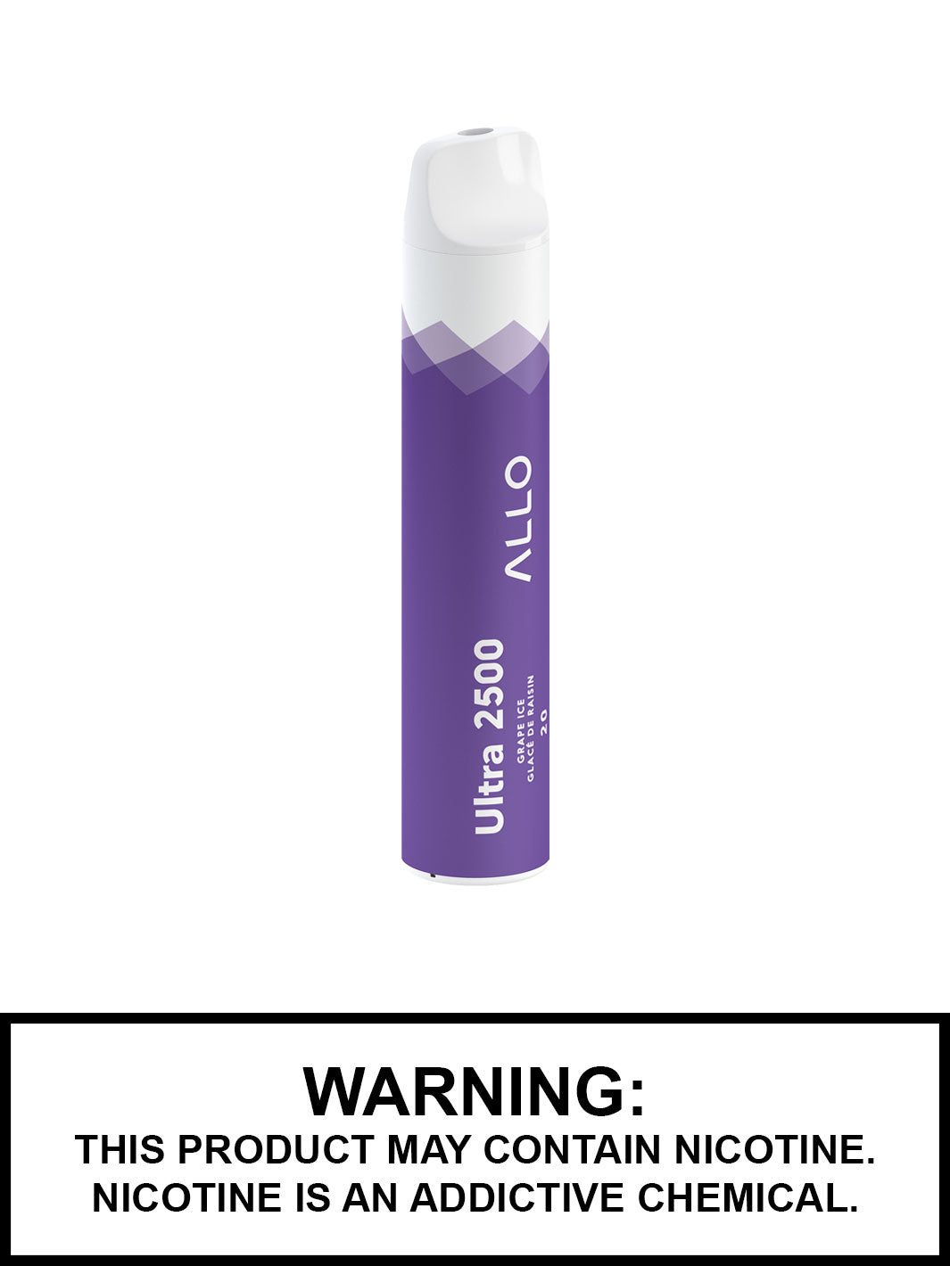 Allo Disposable Vape, Grape Ice Ultra 2500, Disposable Vape Canada, Vape360