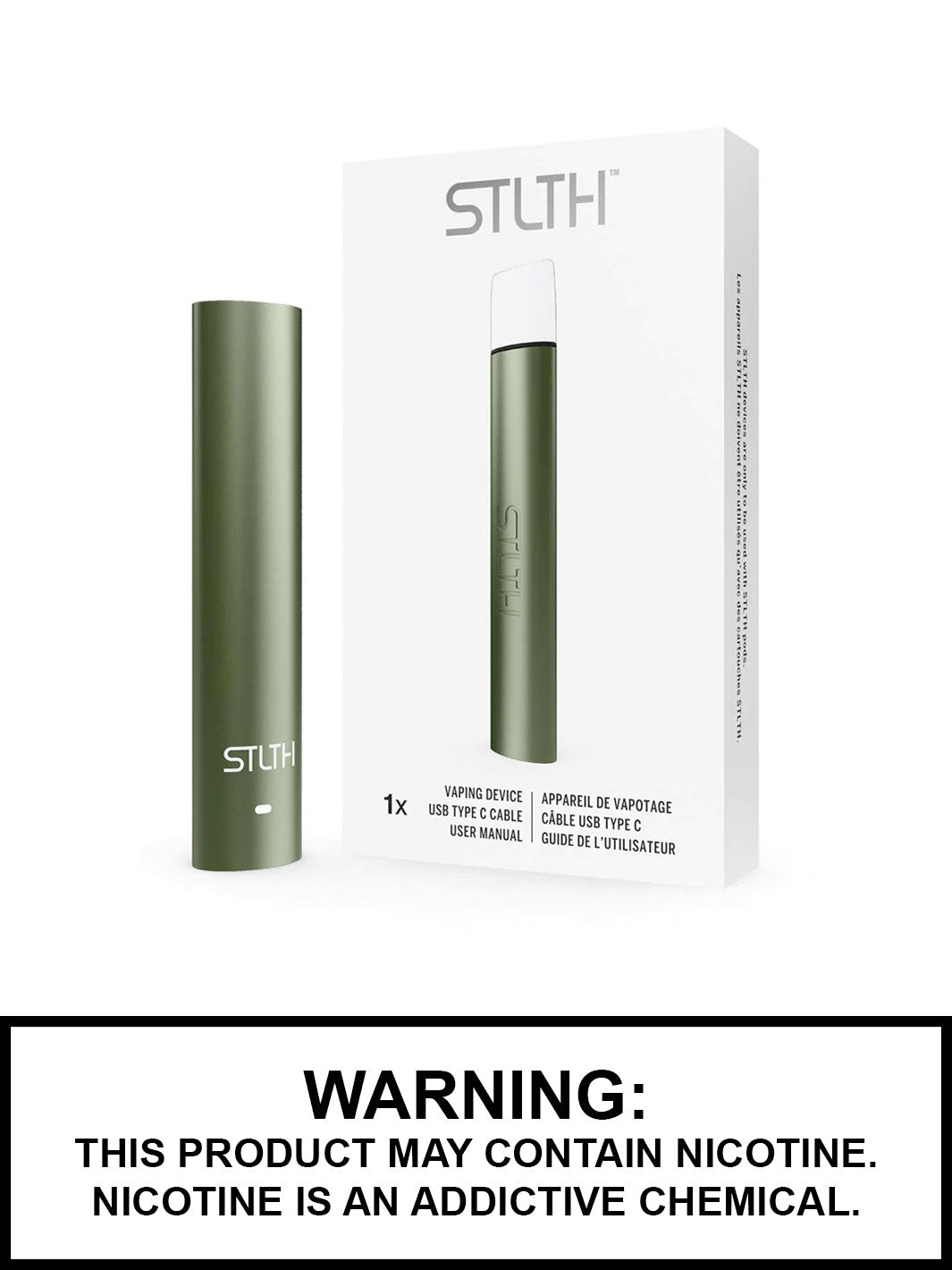 STLTH Type C Device Green Metal, STLTH Pod System Canada, Vape360