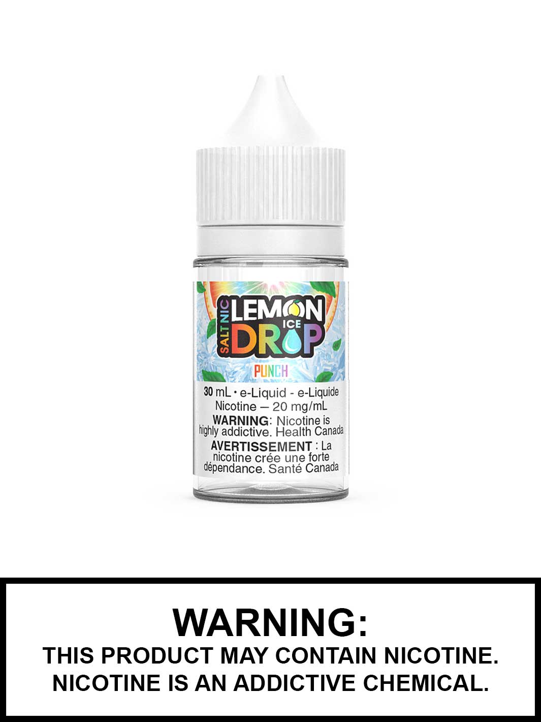 Punch Lemon Drop Ice Salt Nic Vape Juice, Lemonade Vape, Vape360 Canada