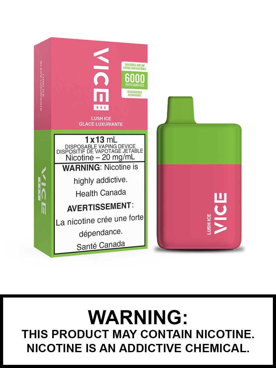 Vice Vape Lush Ice Vice Box Disposable Vape Canada, Vape360