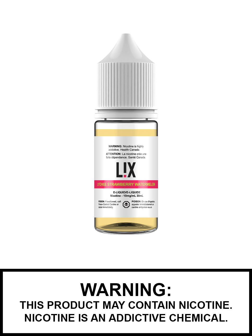 Lychee Strawberry Watermelon LiX Salt Nic Vape Juice by The Juice Punk Canada, Vape360