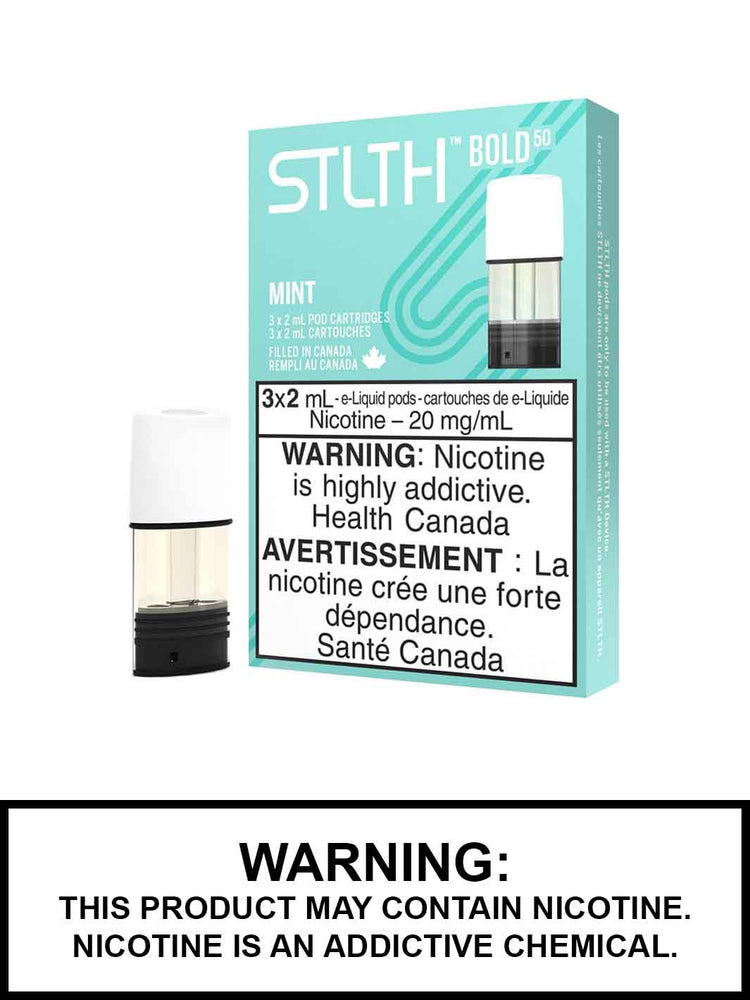 Mint Bold 50 STLTH Pods by STLTH Canada, Mint eJuice, Vape360