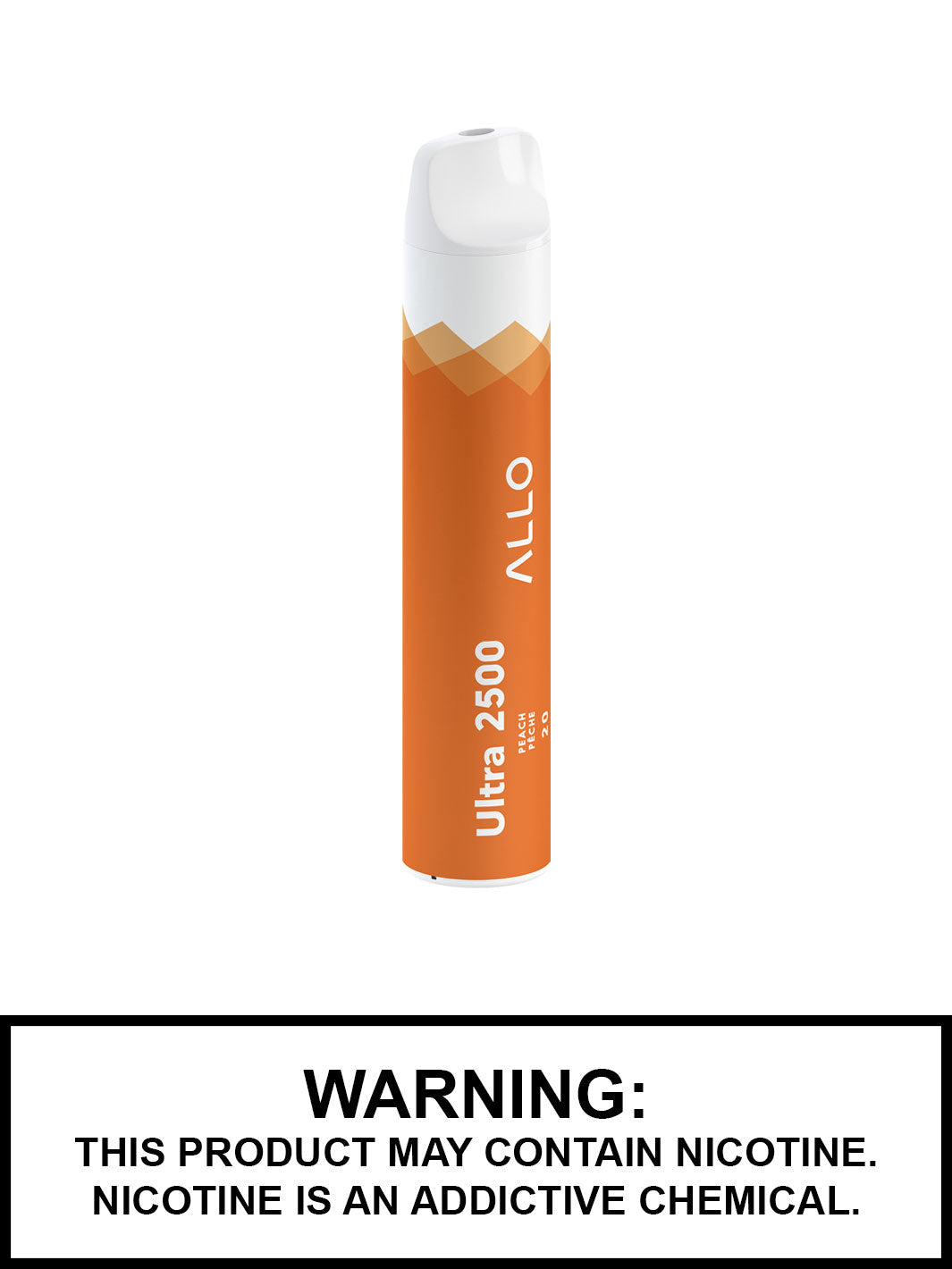 Allo Disposable Vape, Peach Ultra 2500, Disposable Vape Canada, Vape360