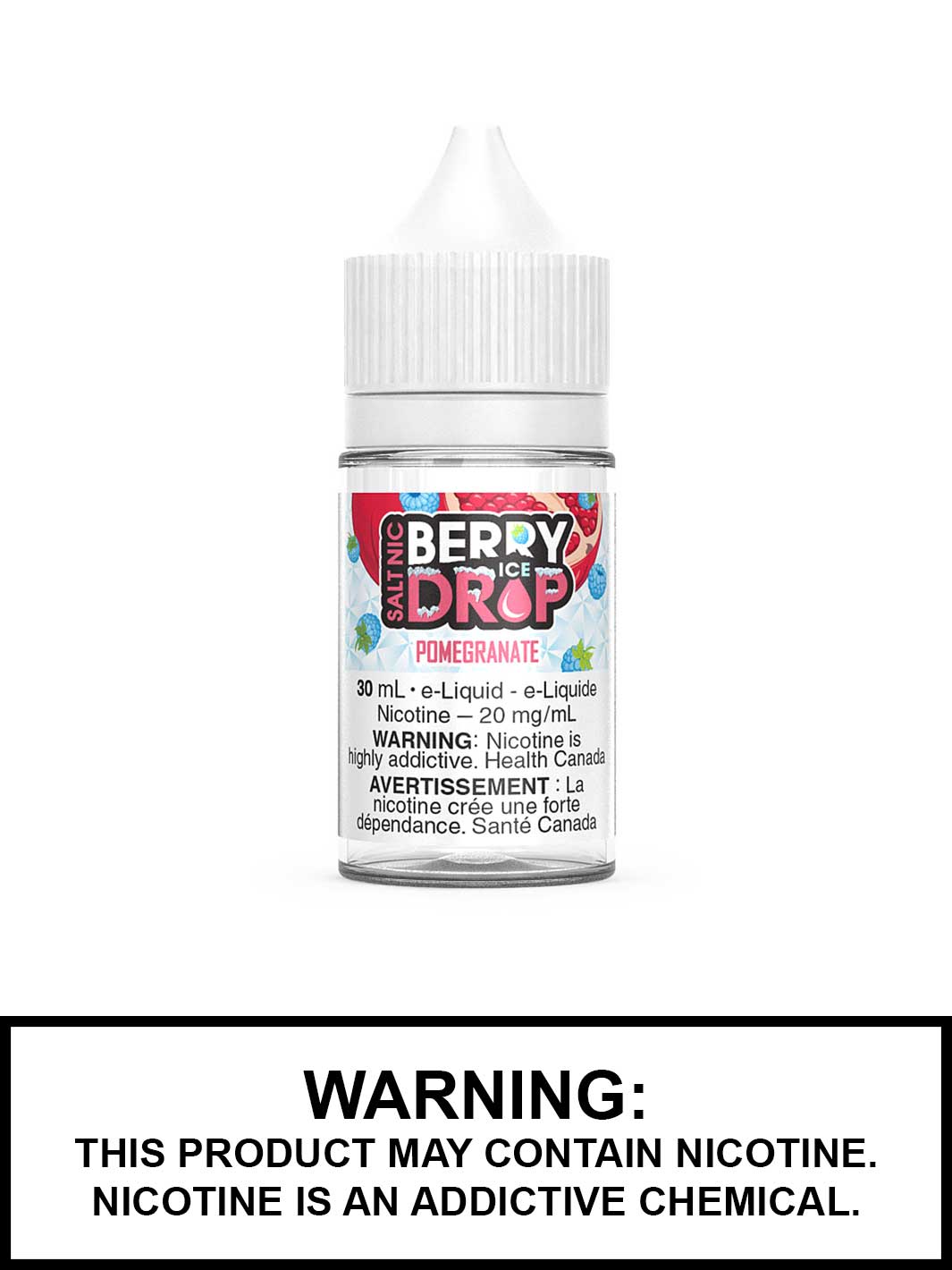 Pomegranate Berry Drop Ice Salt Nic eJuice, Berry Vape Juice Canada