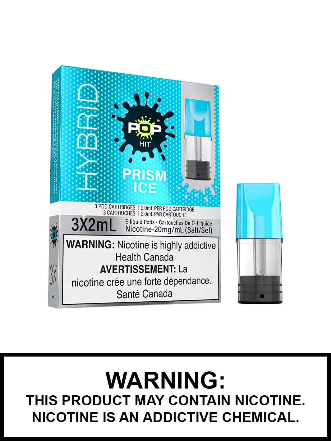 Prism Ice Pop Pods by Pop Vapor, S-Compatible Pods, Vape360 Canada