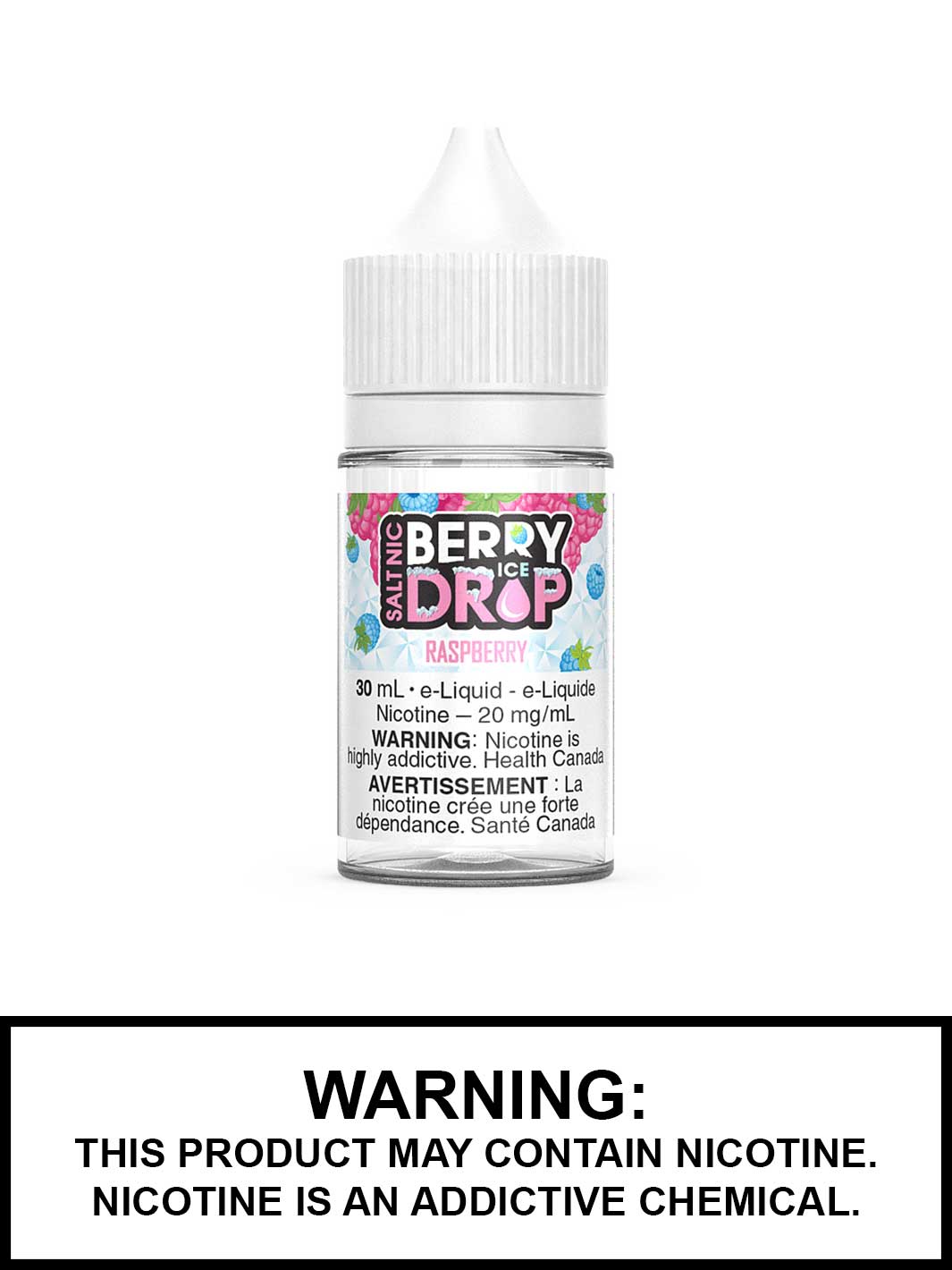 Raspberry Berry Drop Ice Salt Nic Vape Juice, Berry eJuice Canada, Vape360