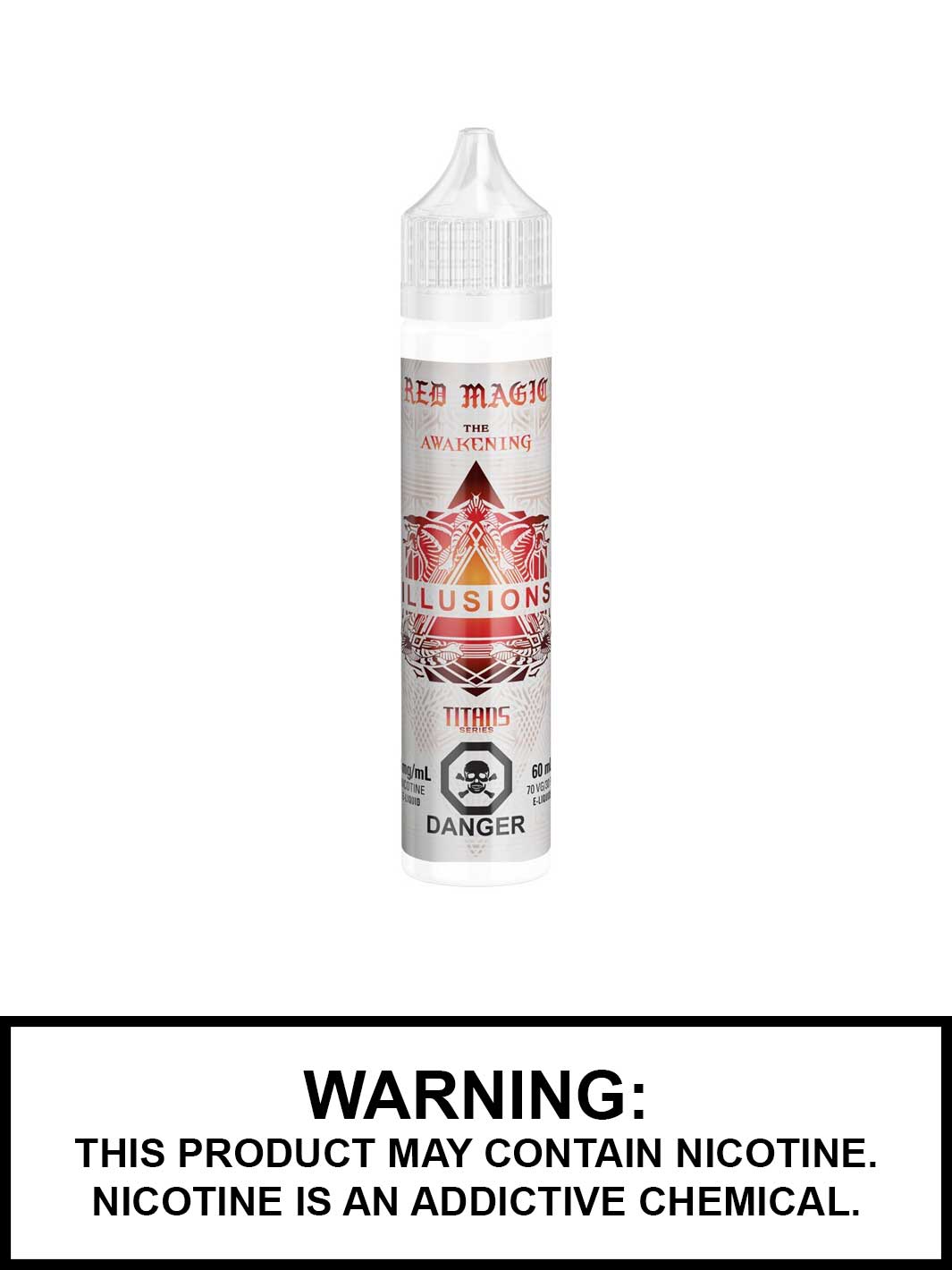Red Magic eJuice by Illusions Vapor, Watermelon, Strawberry, Peach eJuice, Vape360 Canada