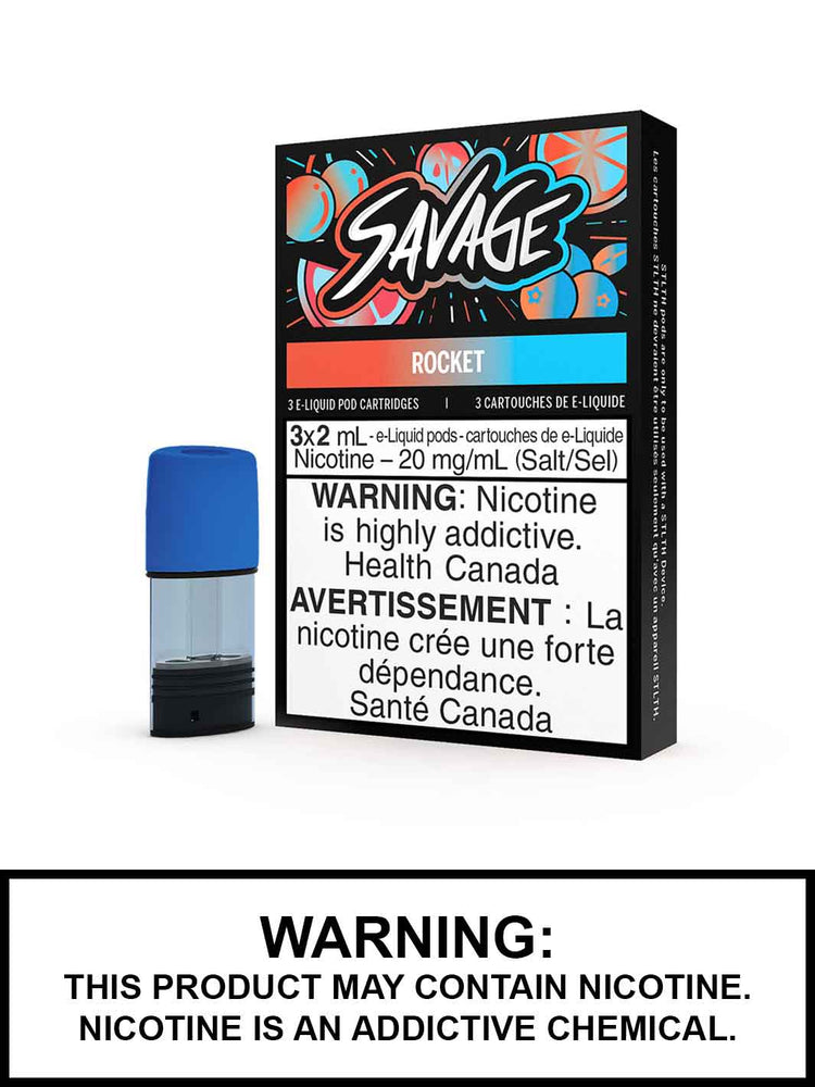 Rocket Savage STLTH Pods Canada, Popsicle eJuice, Vape360