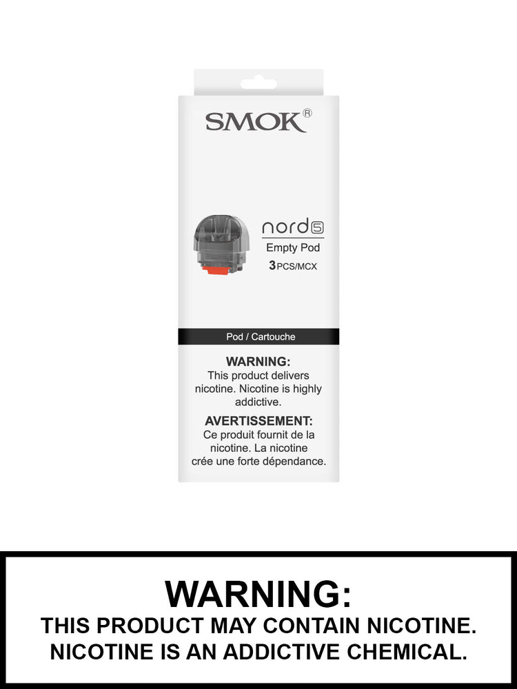 SMOK Nord 5 Empty Pod Packs, 3 Pack, CRC Compliant, Vape360 Canada