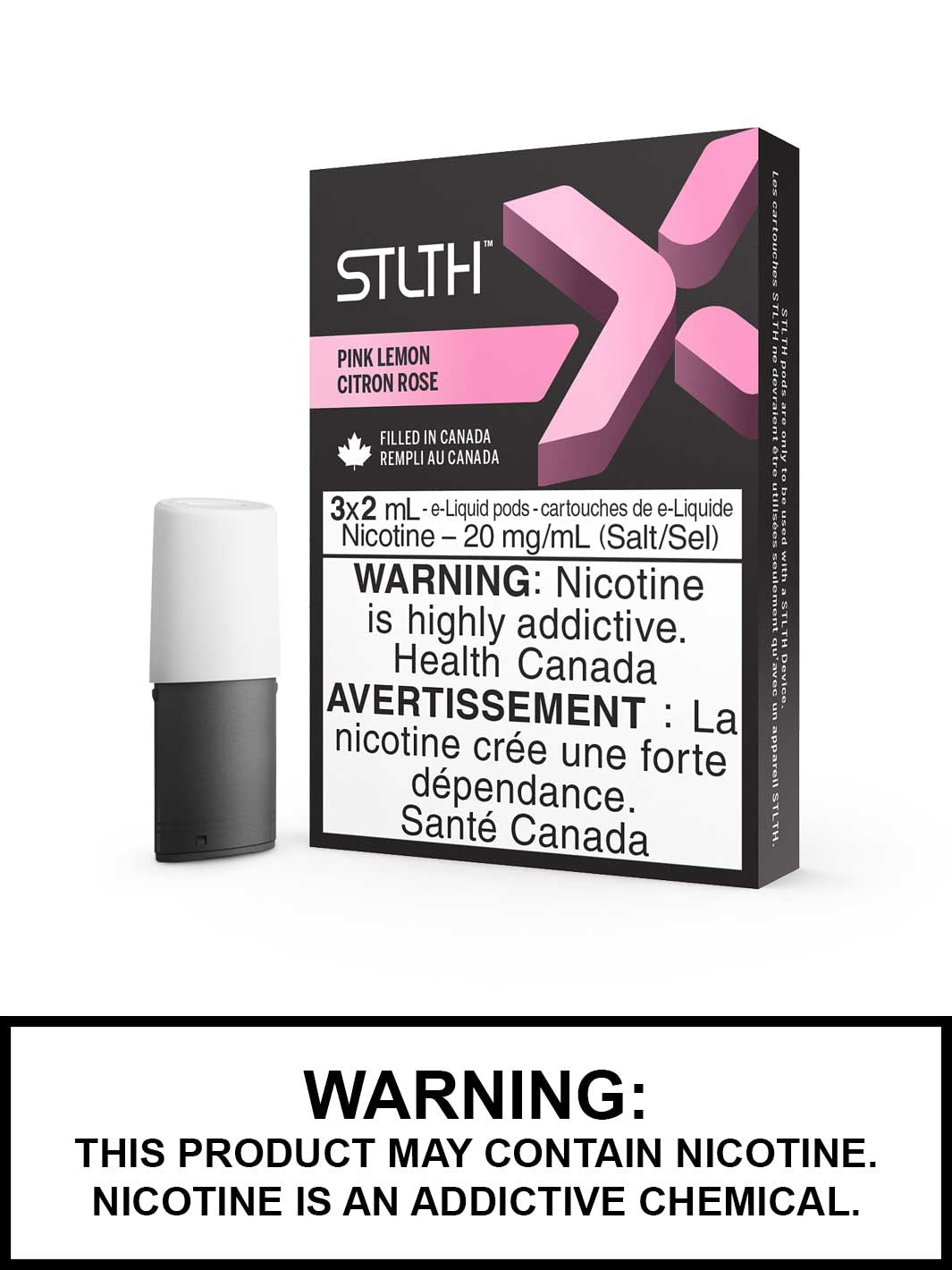 STLTH X Pods Pink Lemon STLTH Replacement Pods Canada, Vape360