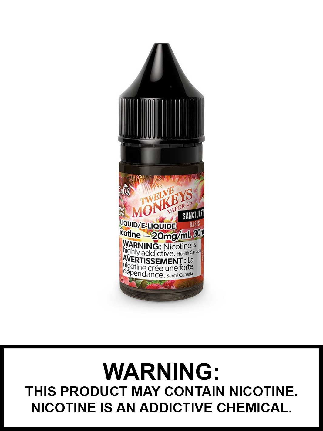 Twelve Monkeys Salt Nic Canada, Sanctuary by Twelve Monkeys, Fruit Vape Juice, Vape360