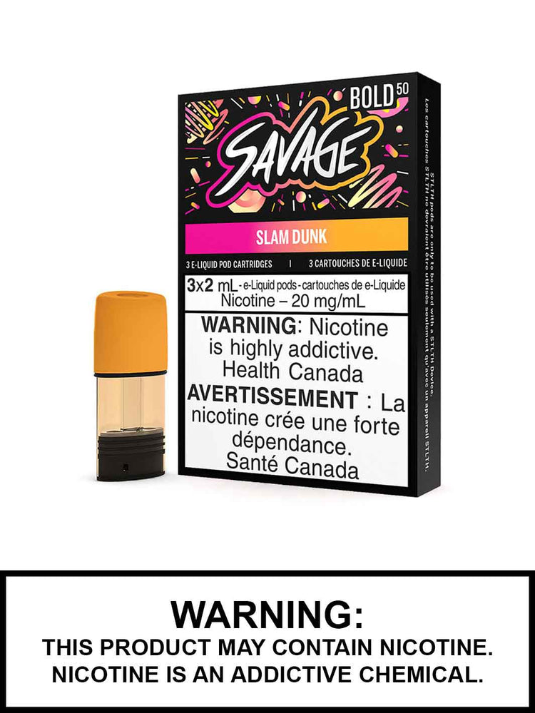 Slam Dunk Bold 50 Savage STLTH Pods Canada, Doughnut eJuice, Vape360