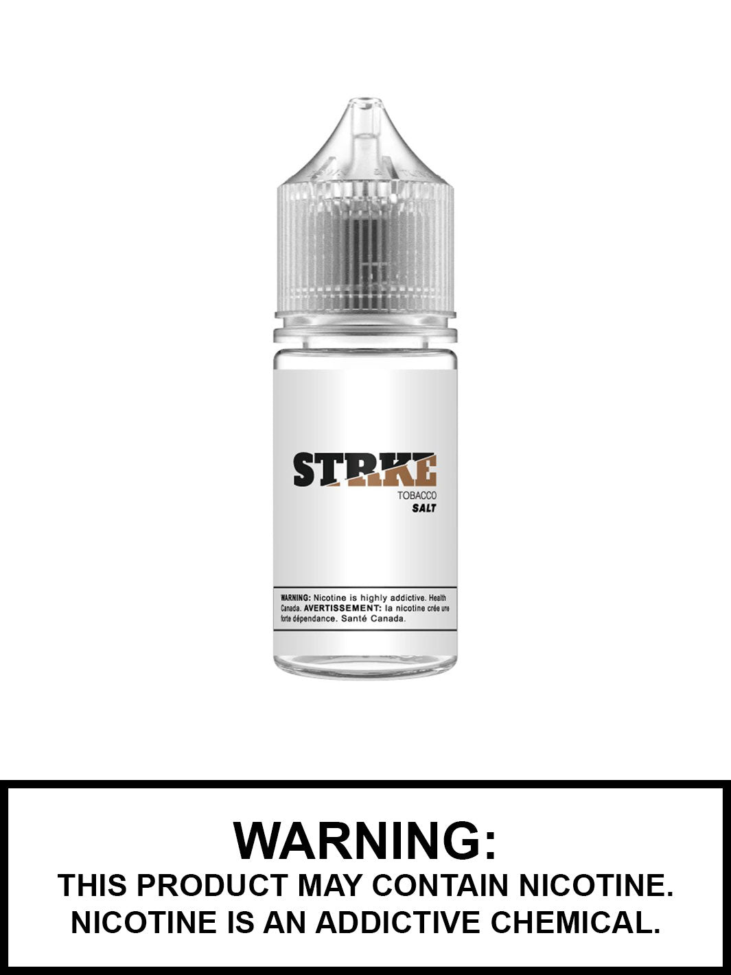 Tobacco Nic Salt eJuice by STRKE Salts, Vape360 Canada