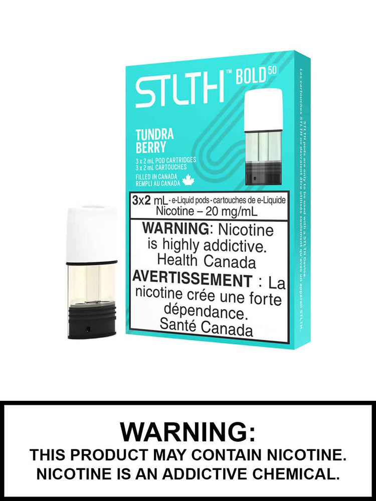 Tundra Berry Bold 50 STLTH Pods Canada, Mint eJuice, Vape360