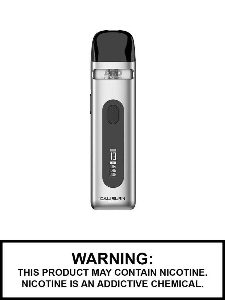 Uwell Caliburn X Pod System Kit, Moonlight Silver, Vape360 Canada