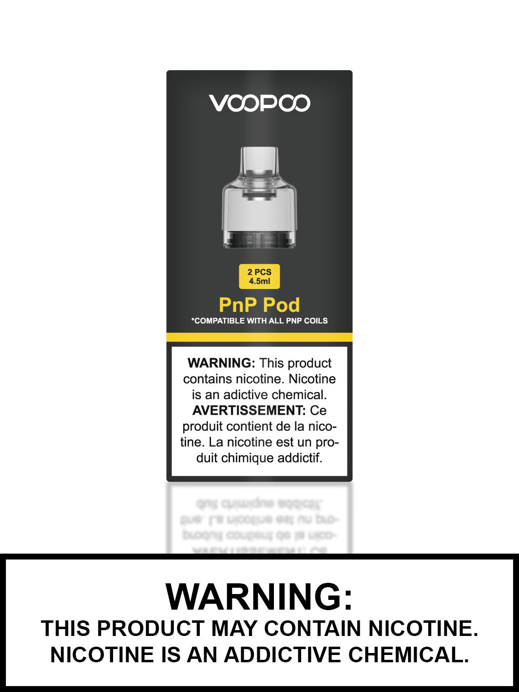 Voopoo PnP Replacement Pods, 4.5mL Vape Juice, 2 Pack, Vape360 Canada