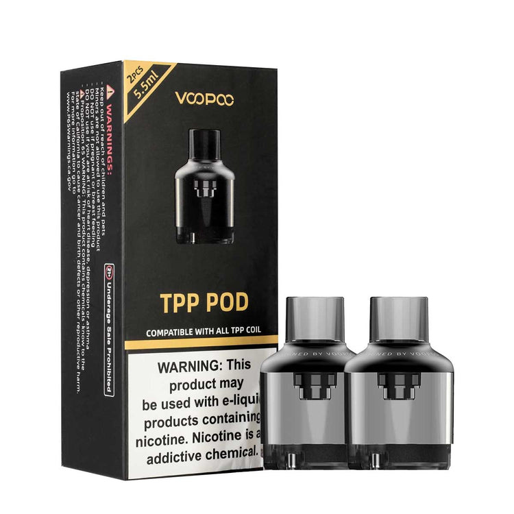 2 Pack Voopoo TPP Replacement Pods, Vape360 Canada