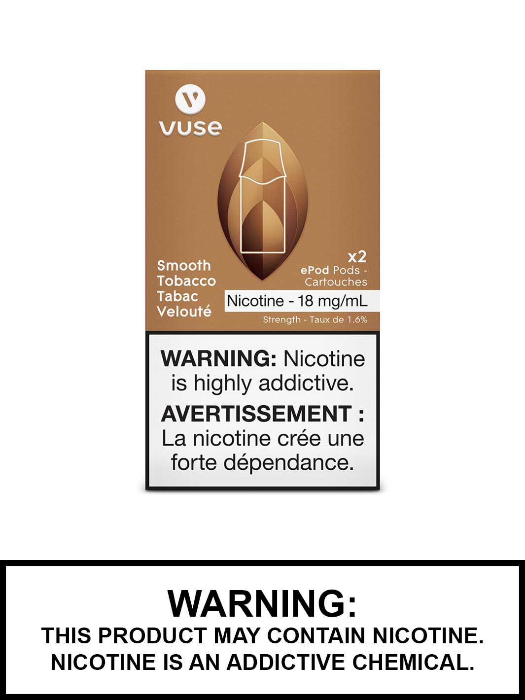 Smooth Tobacco Vuse pods, Vuse epod, Vuse Pods Canada, Vape360